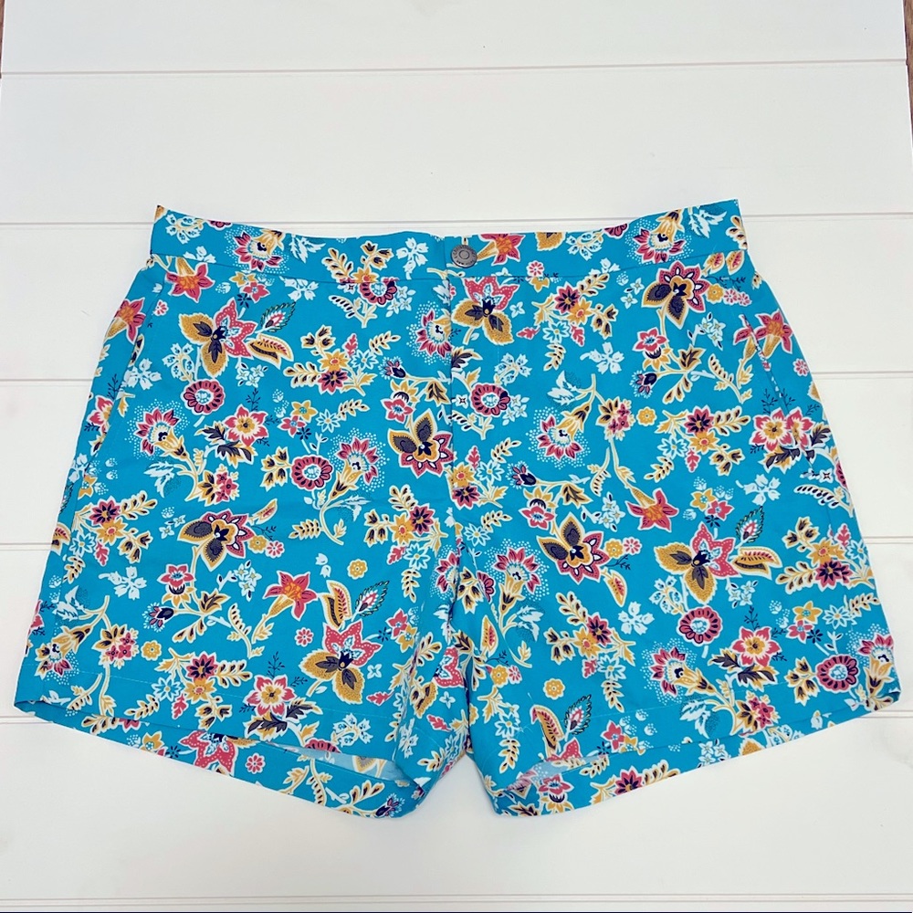 T Christopher Swim Trunks Blue Floral